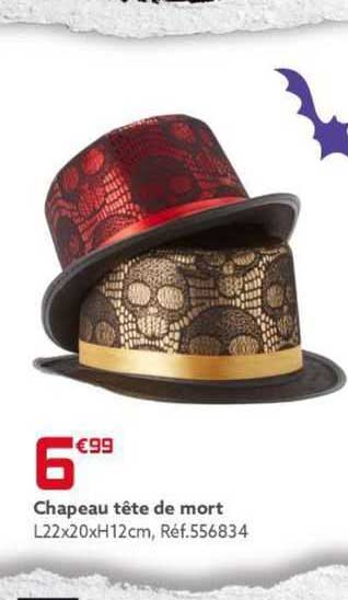 chapeau tête de mort