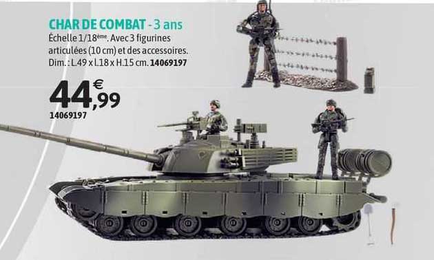char de combat - 3 ans