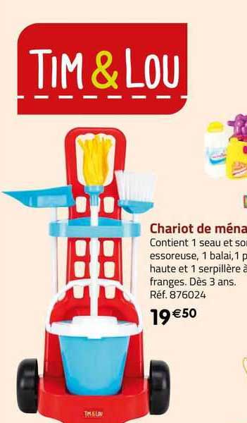 chariot de ménage tim &lou