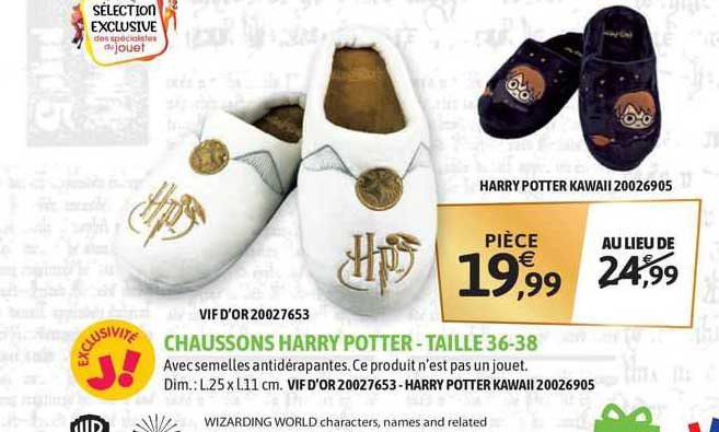 chaussons harry potter - taille - 36-38