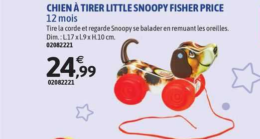 chien à tirer little snoopy fisher price