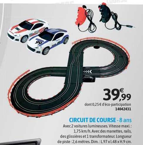 circuit de course - 8 ans