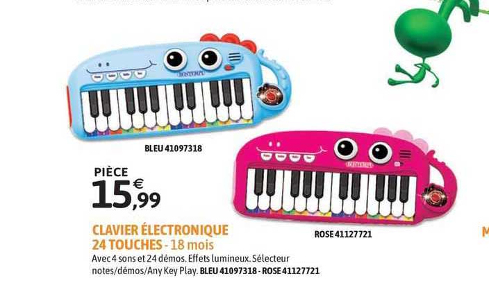 clavier électronique 24 touches - 18 mois