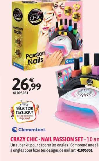 clementoni crazy chic - nail passion set