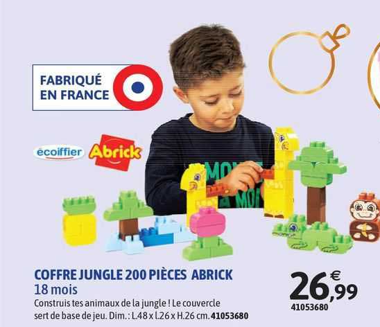 coffre jungle 200 pièces abrick