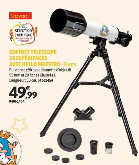 coffre télescope 20 expériences avec hello maestro