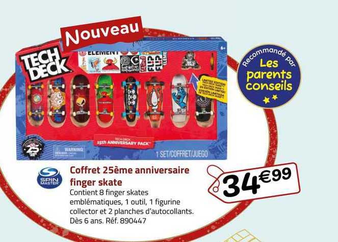 coffret 25ème anniversaire finger skate