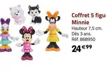 coffret 5 figures minnie