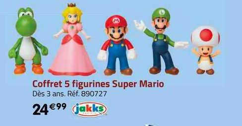 coffret 5 figurines super mario jakks