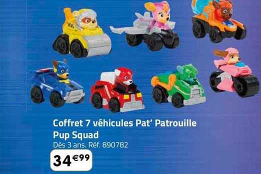coffret 7 véhicules pét'patrouille pup squad