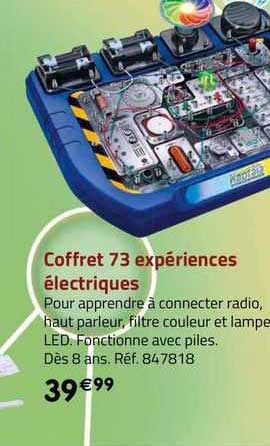 coffret 73 expériences électriques