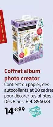 coffret album photo creator