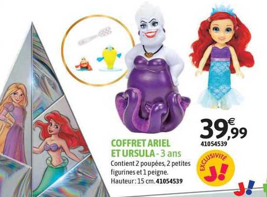 Coffret Ariel Et Ursula - 3 Ans