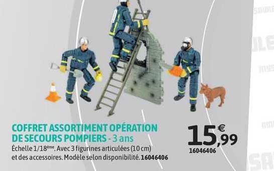 coffret assortiment opération de secours pompiers - 3 ans