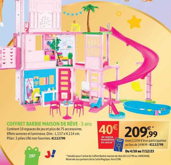 Coffret Barbie Maison De Rêve