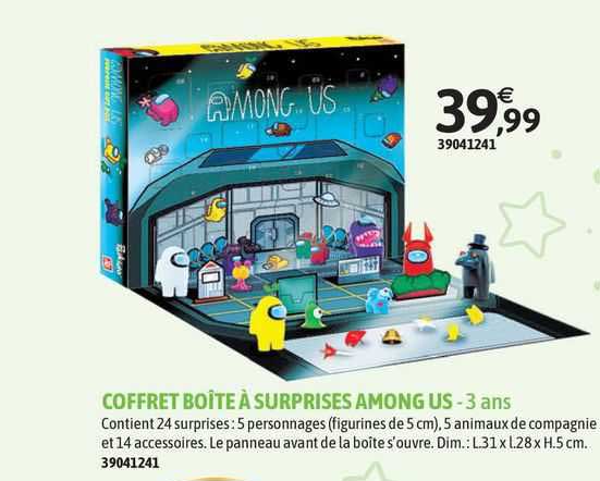 coffret boîte à surprises among us