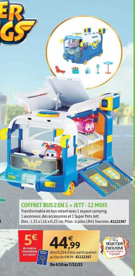 coffret bus 2 en 1 + jett - 12 mois