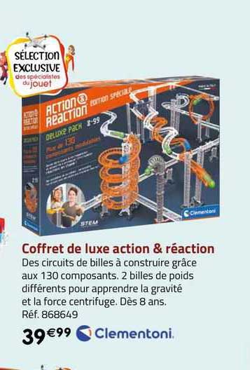 coffret de luxe action & réaction clementoni