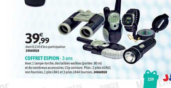 coffret espion - 3 ans