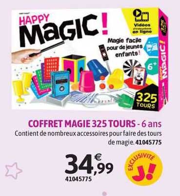 coffret magie 325 tours - 6 ans