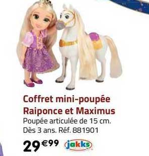 coffret mini-poupée raiponce et maximus jakks