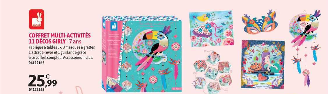 coffret multi-activités 11 décos girly - 7 ans