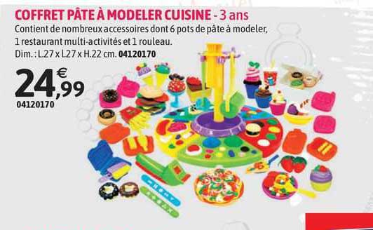 Coffret Pâte à Modeler Cuisine