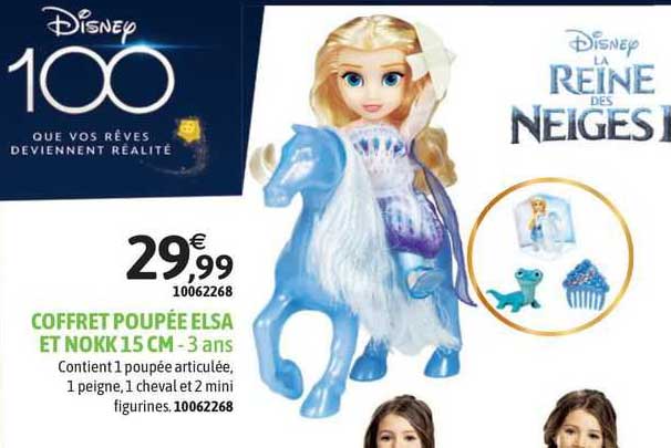 coffret poupée elsa et nokk 15 cm - 3 ans