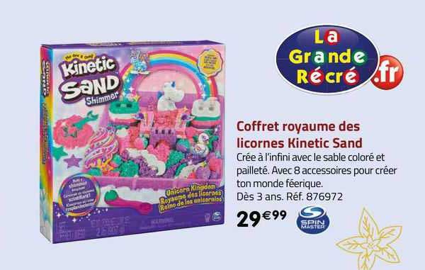 coffret royaume des licornes kinetic sand