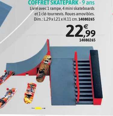 coffret skatepark - 9 ans