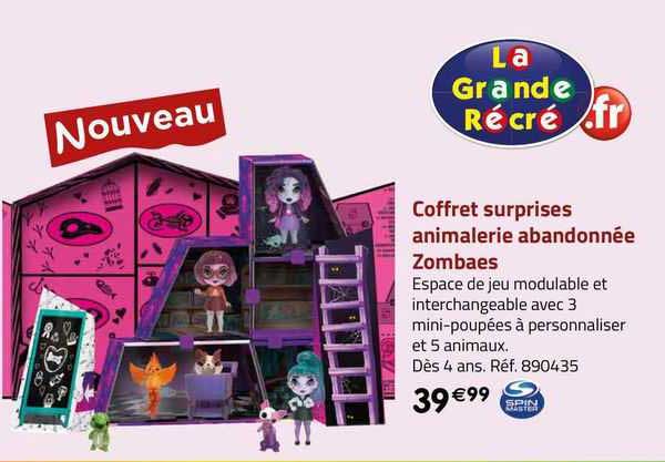 coffret surprise animalerie abandonnée zombaes