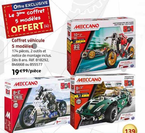 coffret véhicule 5 modèles