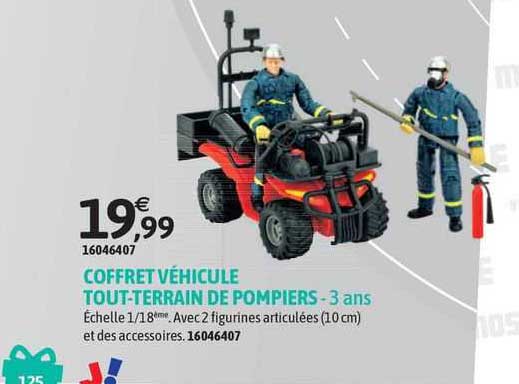 coffret véhicule tout-terrain de pompiers - 3 ans