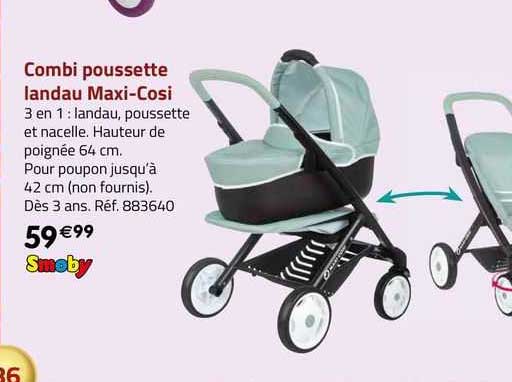 combi poussette landau maxi-cosi