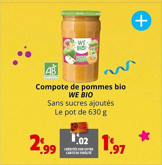 Compote De Pommes Bio We Bio