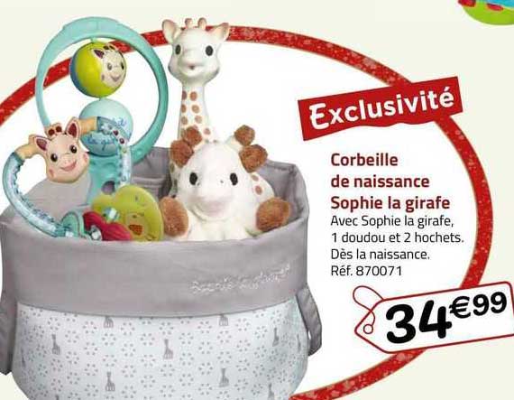 corbeille de naissance sophie la girafe
