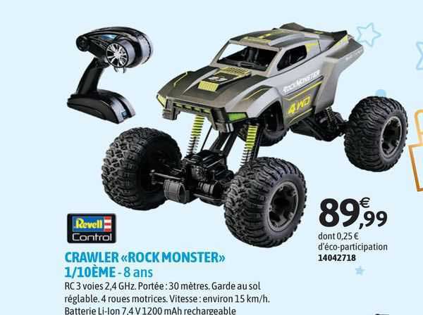 crawler «rock monster» 1/10ème revell control