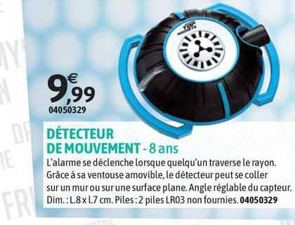 détecteur de mouvement - 8 ans