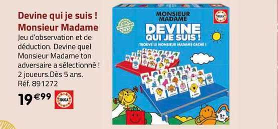 devine qui je suis ! monsieur madame