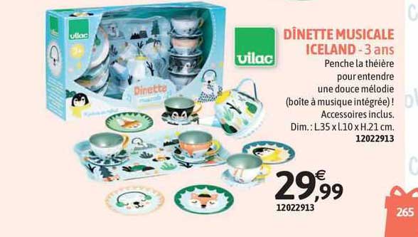 dinette musicale iceland vilac