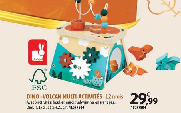 dino - volcan multi-activités