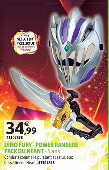 dino fury - power rangers pack du néant - 5 ans