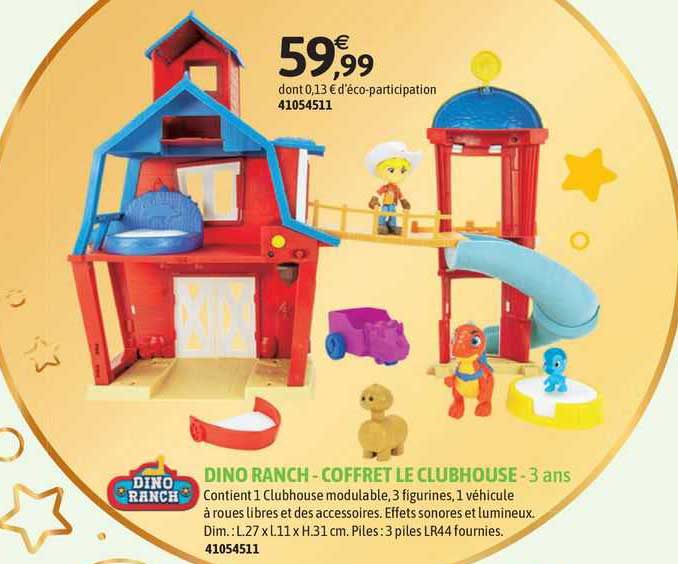 dino ranch - coffret de clubhouse