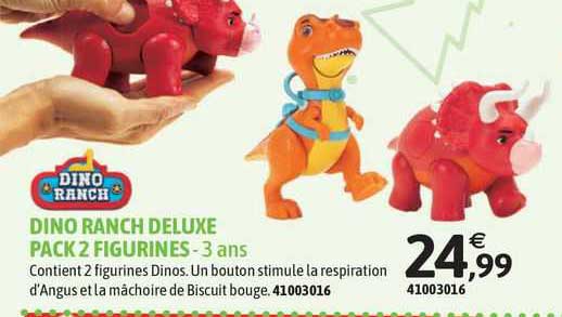 dino ranch deluxe pack 2 figurines