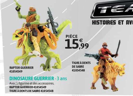 dinosaure guerrier - 3 ans
