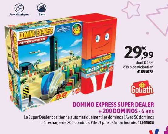 domino express super dealer + 200 dominos - 6 ans