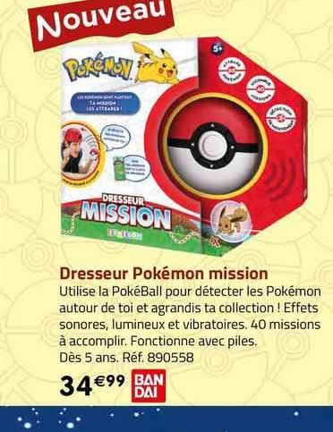 dresseur pokémon mission bandai