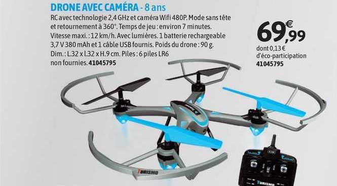 drone avec caméra - 8 ans