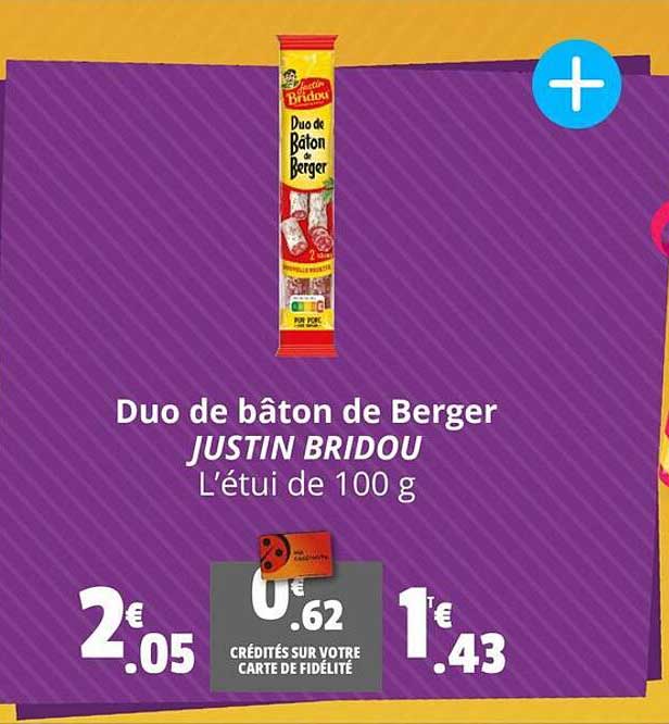 duo de bâton de berger justin bridou