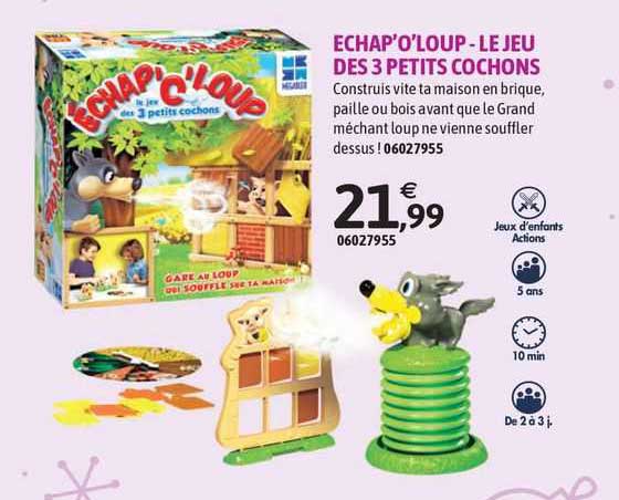 echap'o'loup-le jeu des 3 petits cochons